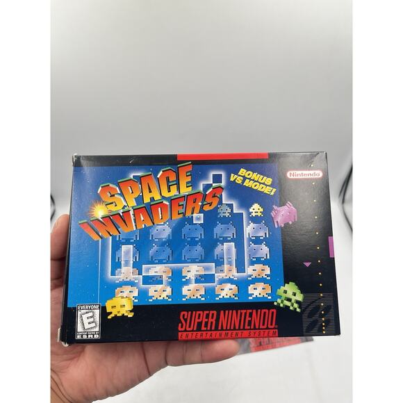 Space Invaders SNES Nintendo Complete CIB Authentic Tested 97 Arcade Classic VGC - Picture 14 of 15